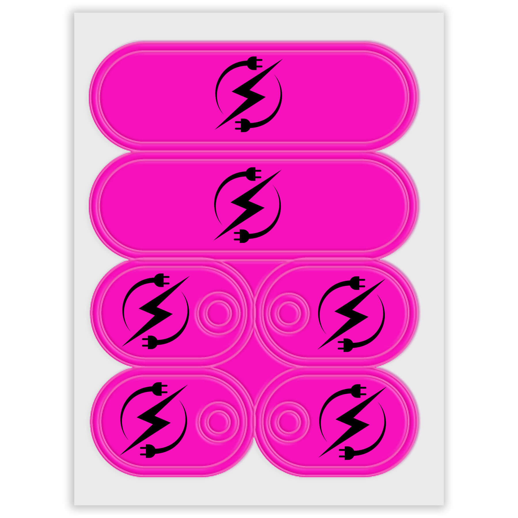 Fluorescent Pink Imprinted